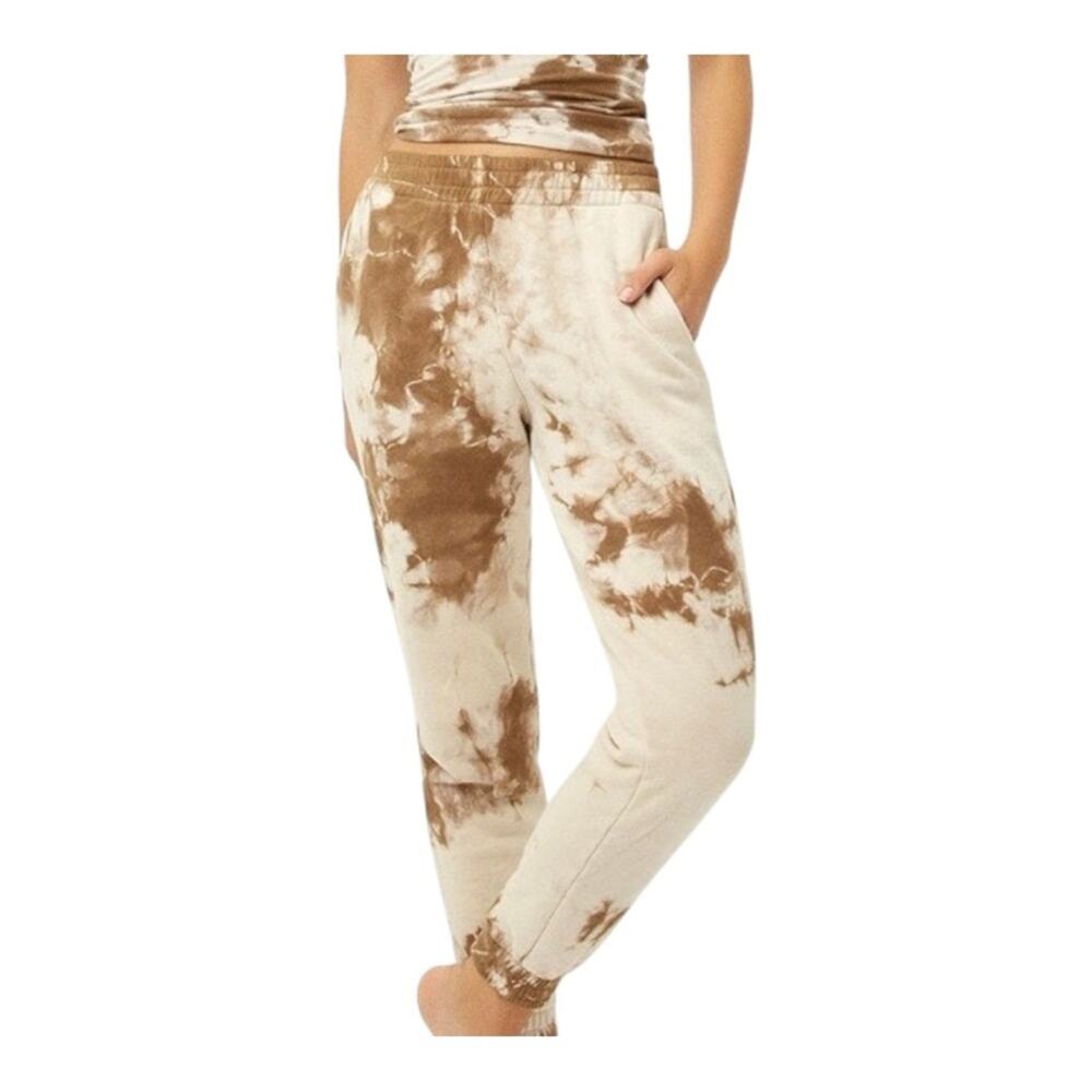 Frankie's Bikinis Aiden Sweatpants Brownie Tie Dye Small